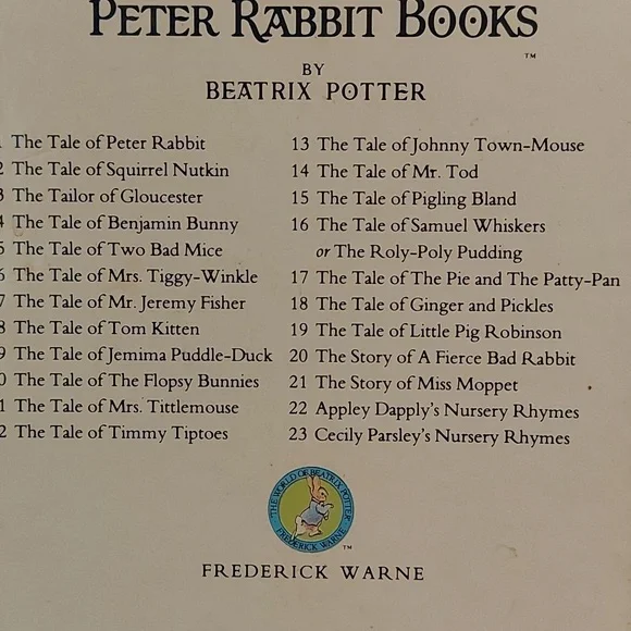 Beatrix Potter Book Collection - Picture 3 of 3